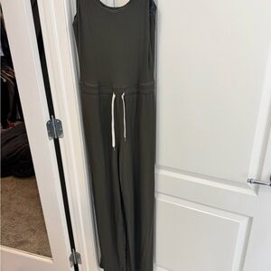 Vuori Dark Green Jumpsuit with Drawstring